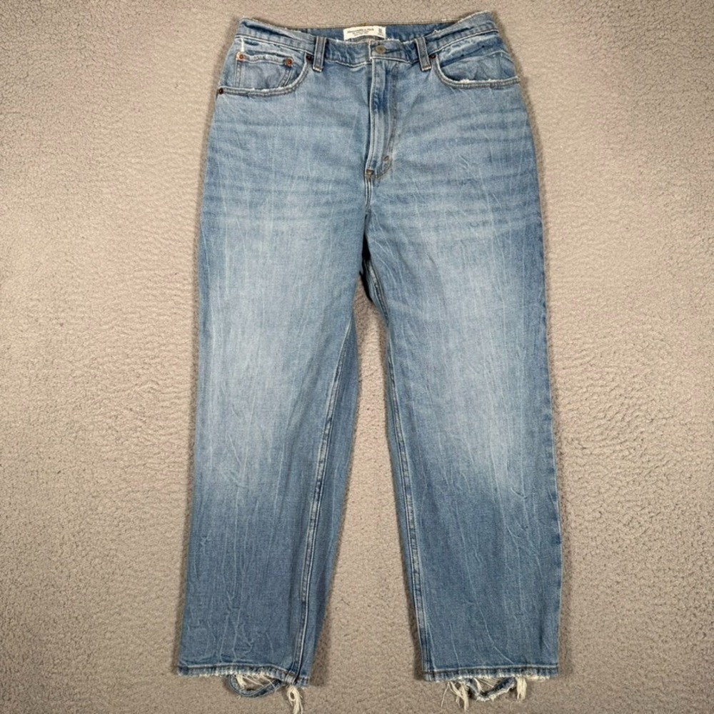 Abercrombie & Fitch Jeans Womens 10S 28x26 Ankle Straight Ultra High Rise Denim
